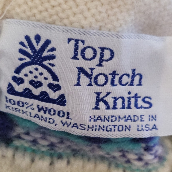 Vintage Top Notch Knits Wool Snowflake Ski Hat - Picture 4 of 9
